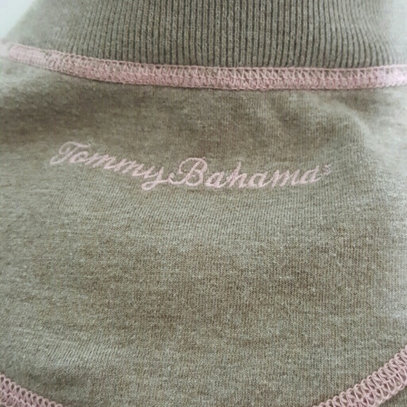 Tommy Bahama two sides sweater Reversible women 1/2 zipper knit size M - Picture 4 of 6